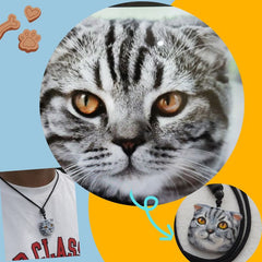 Photo-to-3D Print Custom Pet Pendant‌ (Hand-painted with premium colors)