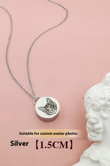 Customized pet hair ash necklace