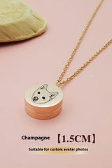 Customized pet hair ash necklace