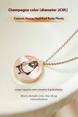 Customized pet hair ash necklace